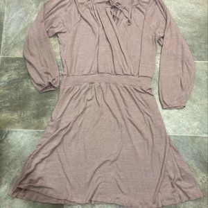 LLR Pink Jody Long Sleeve Peasant Dress